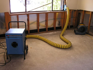 Water restoration drying equipment